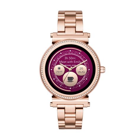 michael kors smartwatch sofie rose gold|michael kors sofie smartwatch bands.